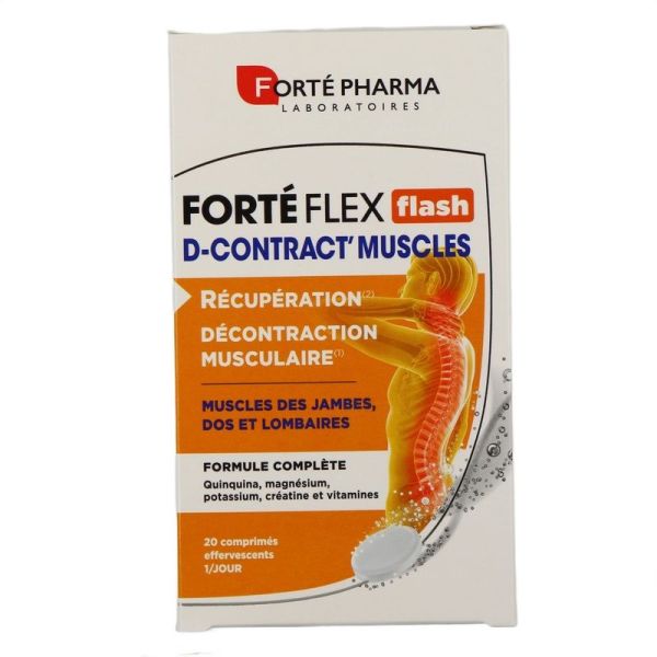 Flex Flash D-Contract' Muscles - Effervescent - 20 comprimés
