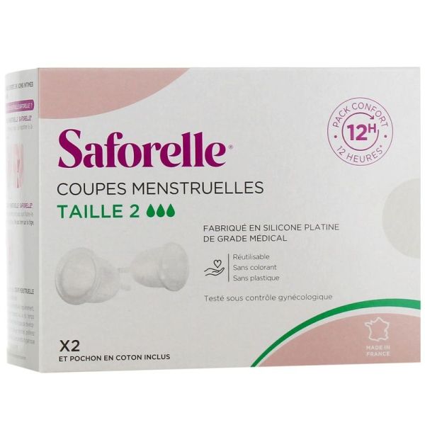 Coupes menstruelles taille 2 - 2 coupes menstruelles
