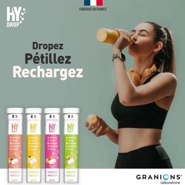 HYDROP Hydratation Électrolytes - 20 comprimés effervescents