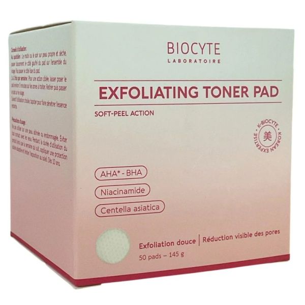 K-Beauty Exfoliating Toner Pads - 50 cotons
