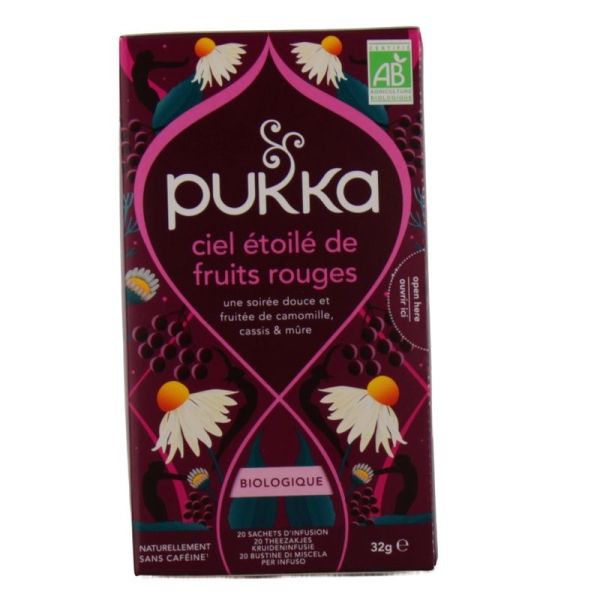 Ciel étoilé de fruits rouges - 20 sachets