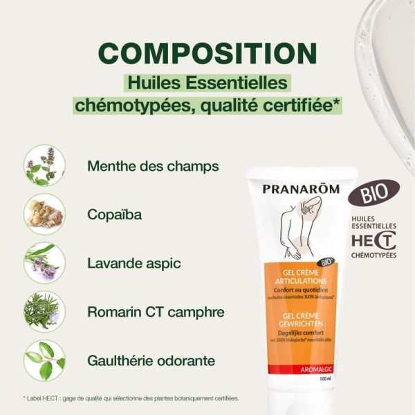 Gel crème - Articulations et muscles - Bio - 100 ml