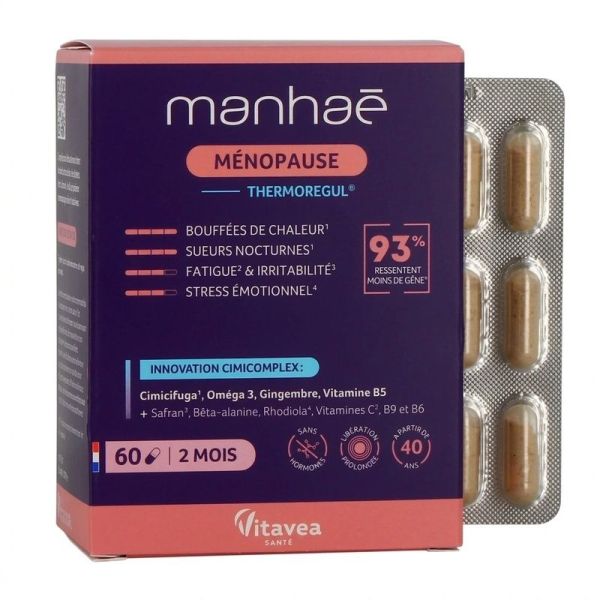 Ménopause ThermoRegul - 2 mois - 60 gélules