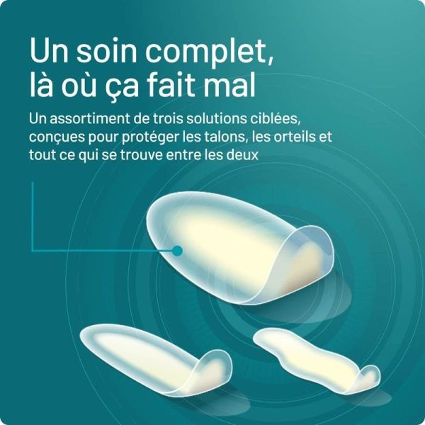 Pansements Ampoules Assortiment Pack 3 en 1 - 5 pansements