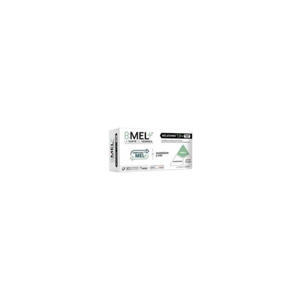 8Mel+ Mélatonine 1,9 mg - 30 comprimés bi-couches