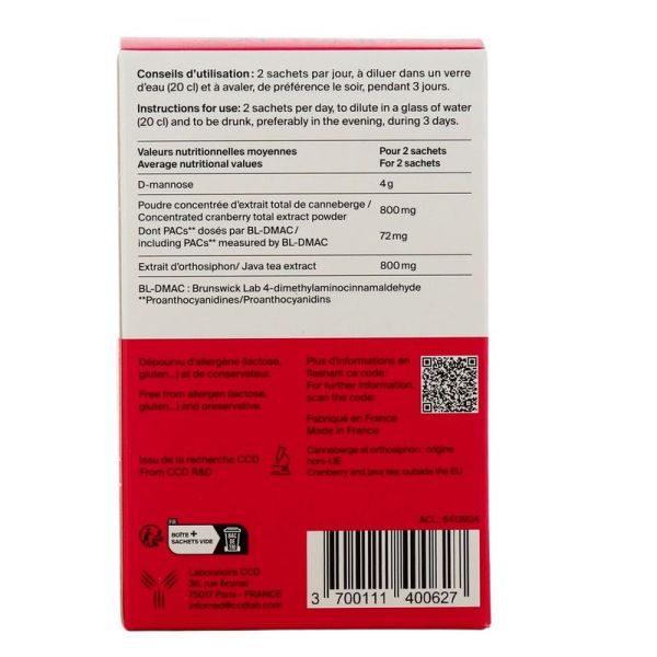 Gyndelta Flash+ Confort Urinaire CCD - 6 sachets