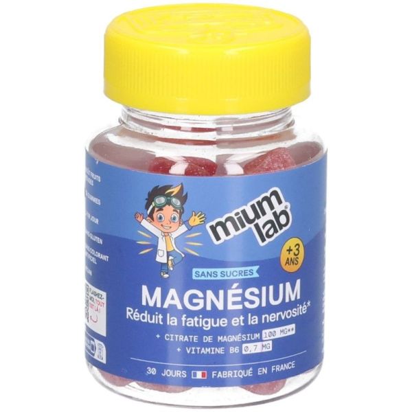 Gummies Magnésium Enfants Sans Sucres - 30 gummies