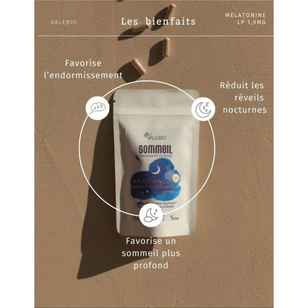 Sommeil - Mélatonine LP - 30 gélules