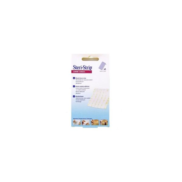 Steri-Strip Bandelettes Suture - 3 mm x 7,5 cm, 5 bandelettes