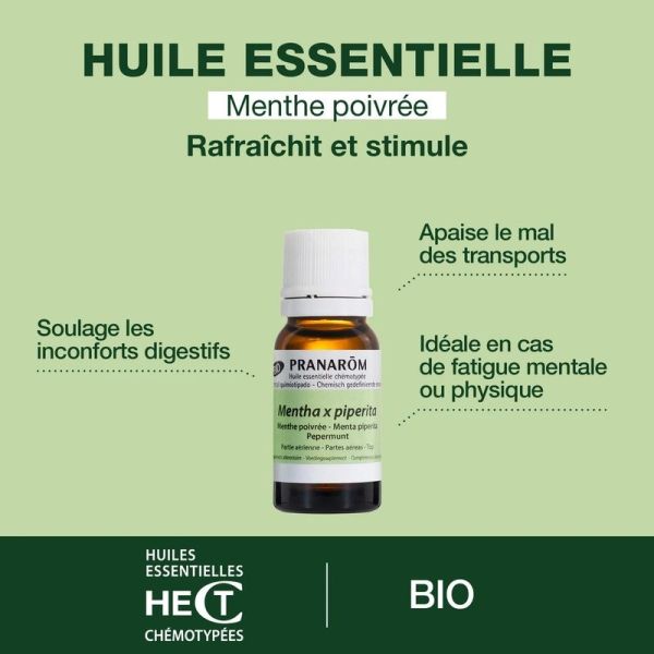Huile Essentielle de Menthe poivrée - Bio - 5 ml