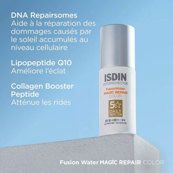Fotoprotector Fusion Water Magic Repair Color SPF50 - 50 ml