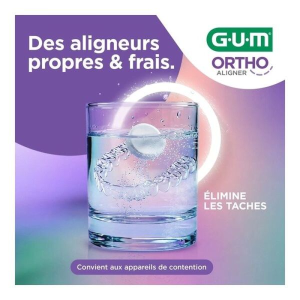 Ortho Aligner comprimés nettoyants pour gouttières orthodontiques - 32 comprimés