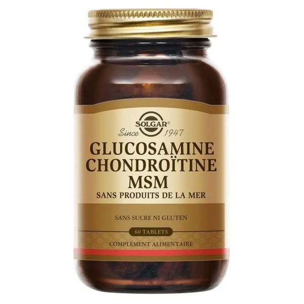 Solgar Extra Glucosamine Chondroïtine MSM 60 comprimés