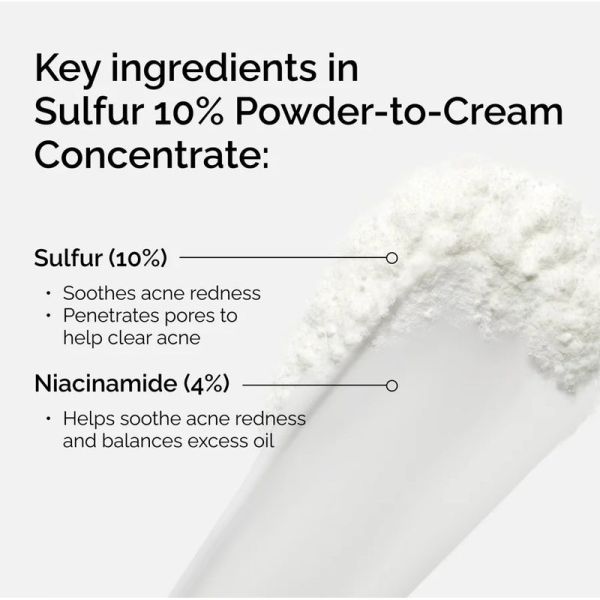 Concentré Crème-en-Poudre de Soufre 10% - 5 g