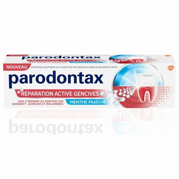 Dentifrice Réparation Active Gencives - Menthe Fraîche - 2 x 75 ml