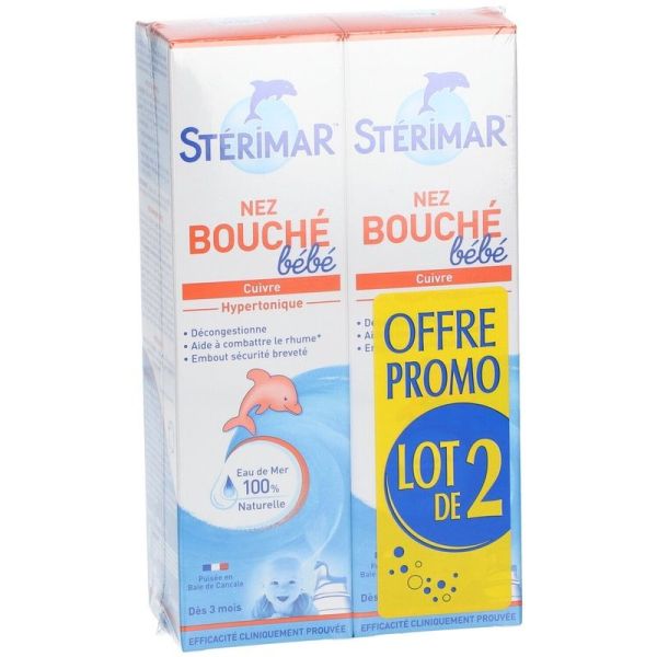 Sterimar Nez Bouché Bébé - 2x100 ml