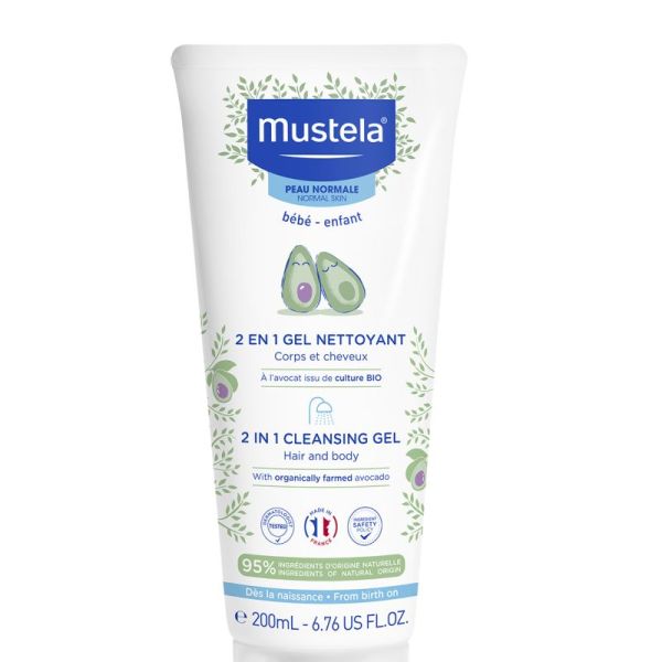 2 en 1 gel nettoyant à l’avocat BIO 200ml