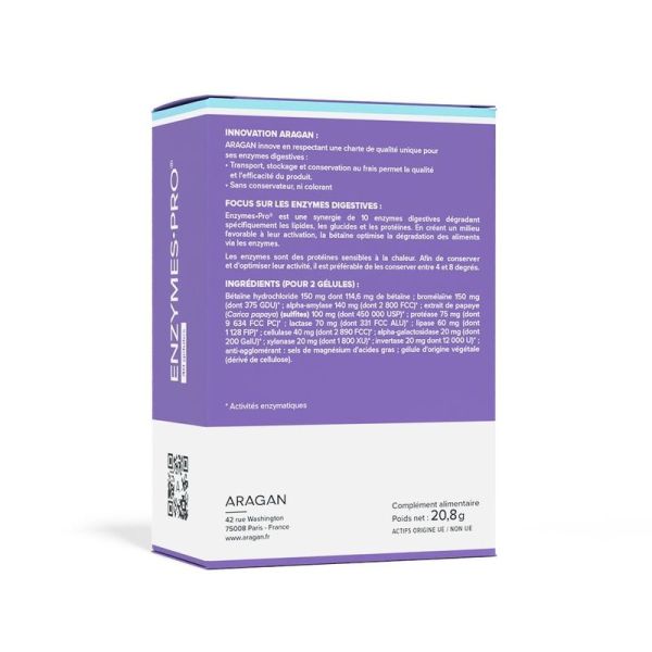 ENZYMES PRO - 40 gélules