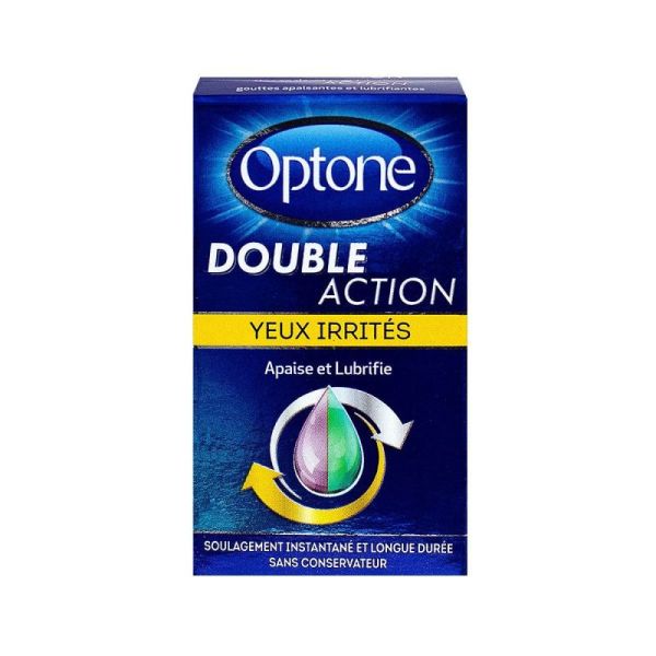 Optone Double Action  Yeux Irrit 10Ml