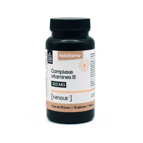Nat & Form complexe vitamines B fatigue 30 gélules