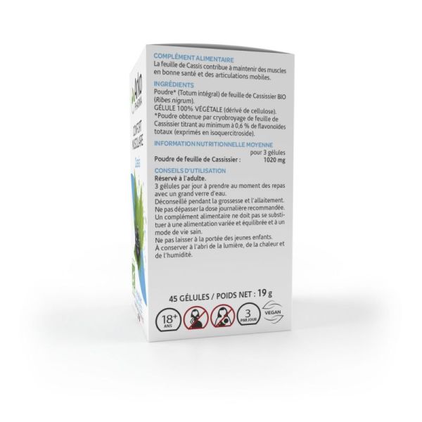 Arkogélules cassis bio 45 gélules