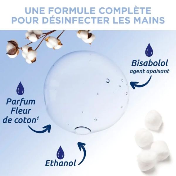 Gel Hydroalcoolique Parfum Fleur de Coton - 100 ml