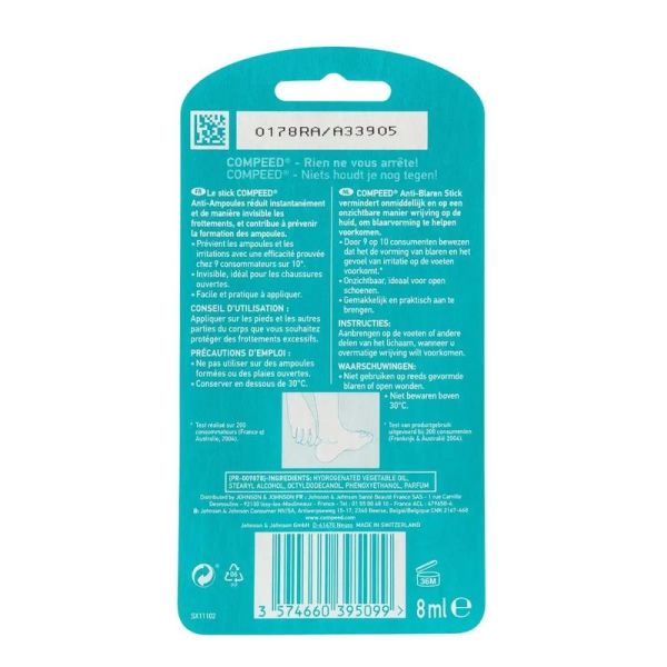 Stick Anti-Ampoules et Anti-Frottements - 8 ml