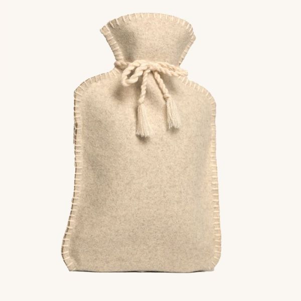 Bouillotte 2 L avec Housse Flanelle Beige - 1 bouillotte