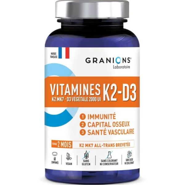 Vitamines K2-D3 - 60 comprimés