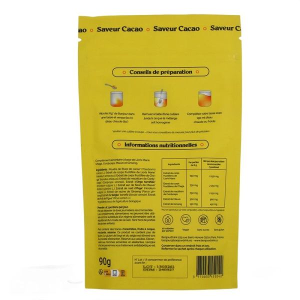Boisson Adaptogene Saveur Chocolat Gourmand - 15 portions
