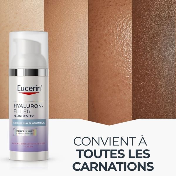 Soin de nuit épigénétique Hyaluron-Filler + Longevity - 50 ml