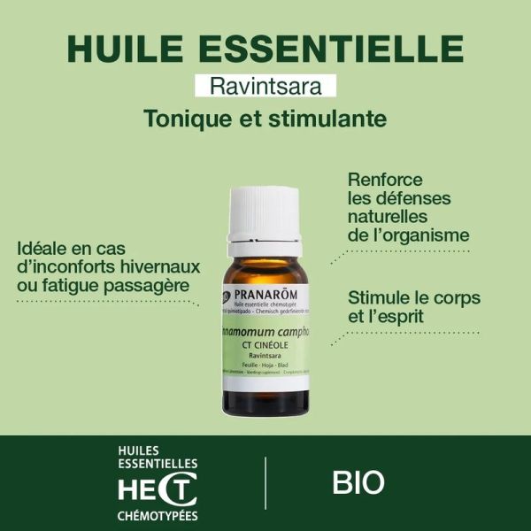 Huile Essentielle de Ravintsara - Bio - 10 ml
