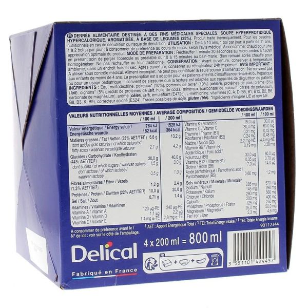 Les Veloutés - Poireaux pommes de terre et crème - 4 x 200 ml
