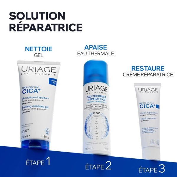 Gel Nettoyant Apaisant au Cuivre-Zinc Bariéderm Cica+ - 200 ml