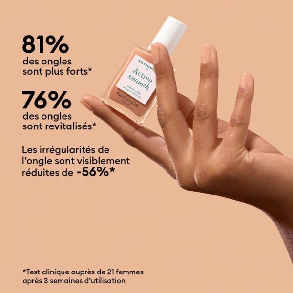Manucurist Active Smooth Vernis soin lissant 02 Doré - 15 ml