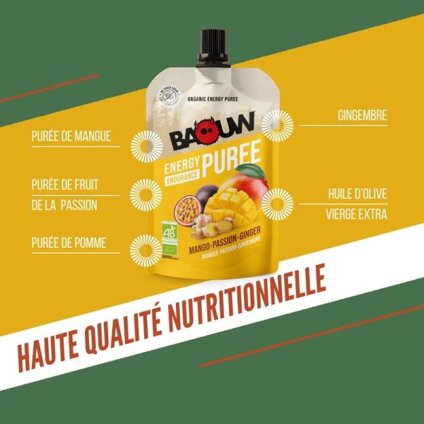 Energy Purees Mango - Passion - Ginger - 90 g