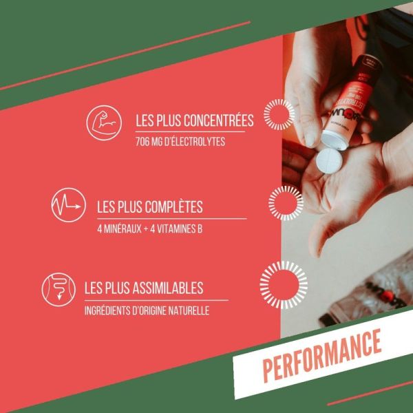 Electrolytes Tablets Peach - Passion - 10 comprimés