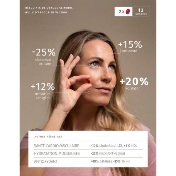 Huile d'Argousier - Hydratation - 60 Capsules