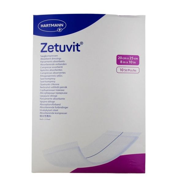 Zetuvit Pansements Absorbants Stériles - 10 pansements