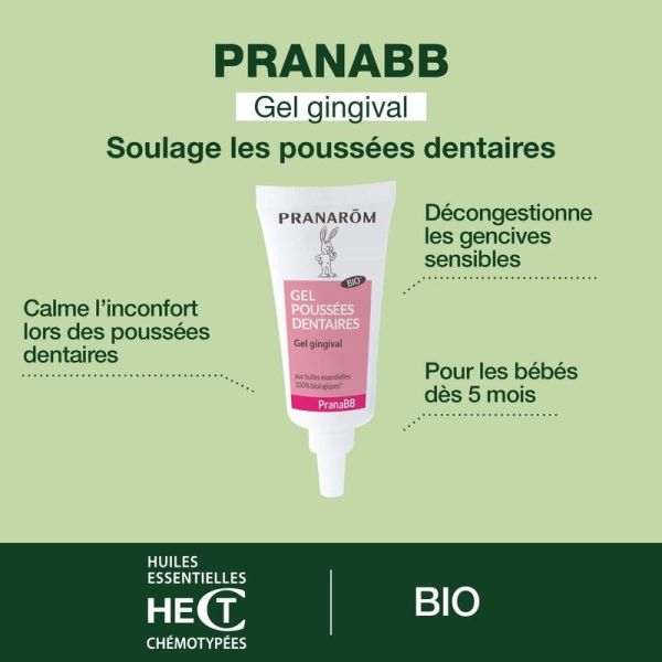 Gel gingival pour poussées dentaires - Bio - 15 ml