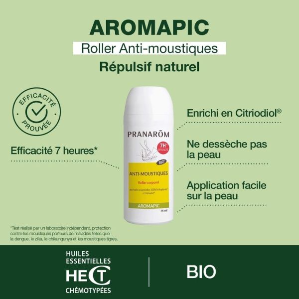 Roller corporel anti-moustique - Bio - 75 mL
