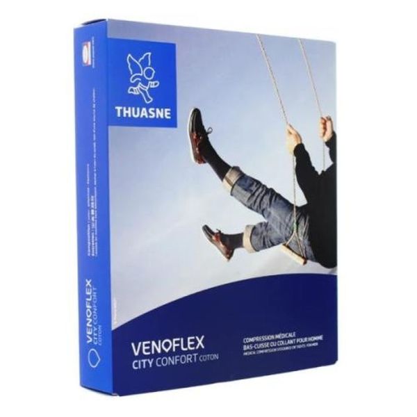 Venoflex City Confort Coton - Taille 4 Long, 1 paire