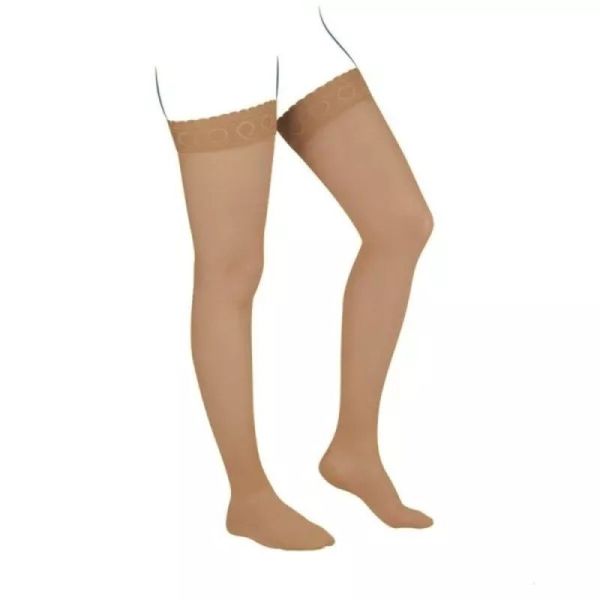 Thuasne Venoflex Incognito Absolu Bas de Contention Classe 2 - Taille 1 Long Doré