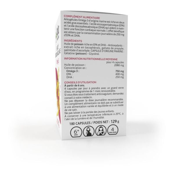 Arkogelule Omega-3 Caps 180