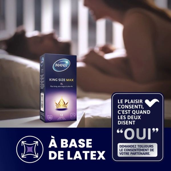 King Size Max Préservatifs - 12 préservatifs