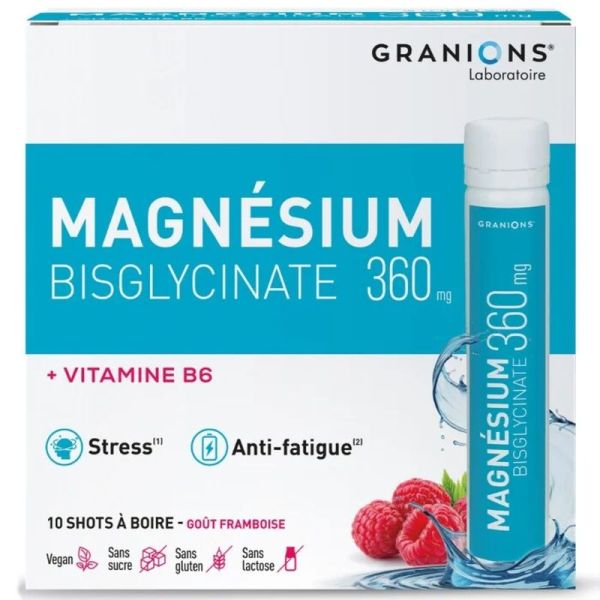 Magnésium Shot Bisglycinate 360 mg