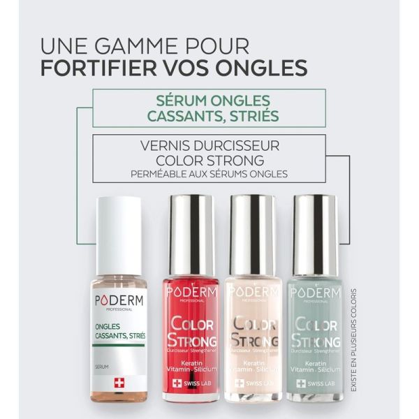 Poderm Color Strong Vernis Durcisseur n°903 Rose Poudré - 8 ml