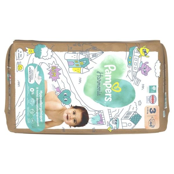 Harmonie - taille 3 6-10 kg - 44 unités