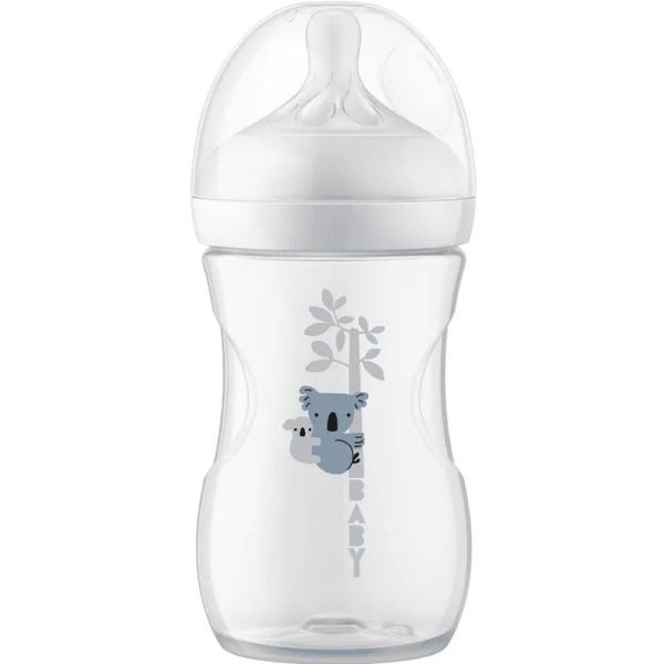 Natural Response - Biberon Valve Air Free - Motif Koala - Dès 1 mois - 260 ml