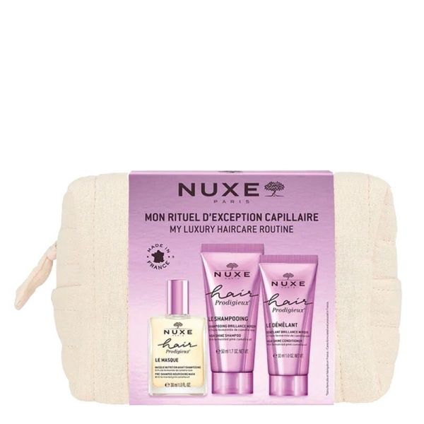 Mon Rituel d'Exception Capillaire FORMAT VOYAGE - Collection 2025 - Masque 30 ml, Shampooing 50 ml, Demelant 30 ml